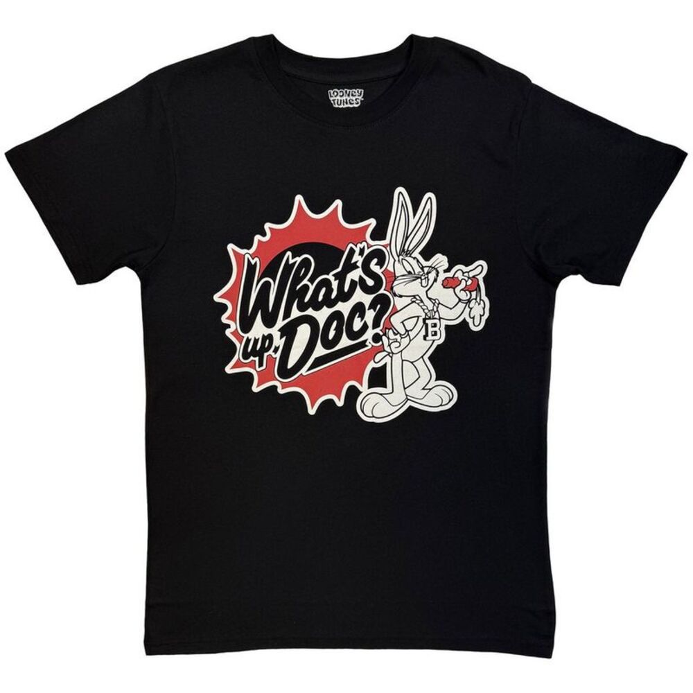 Looney Tunes Unisex Adult What�'s Up, Doc? T-Shirt / Black